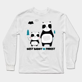 Best Daddy In Forest Panda Edition Long Sleeve T-Shirt